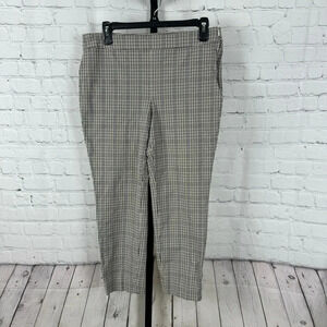 Talbots Chatham Ankle Plaid Pants Size 8 Petite